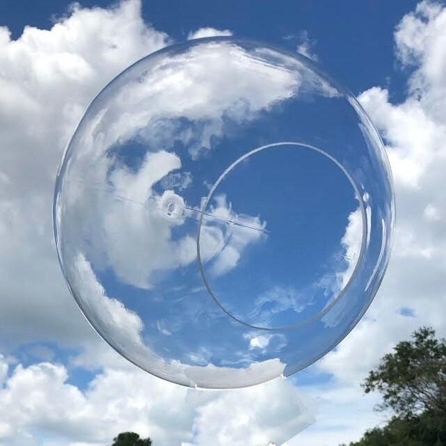 Replacement 12" Clear Acrylic Light Globe Ball Cover