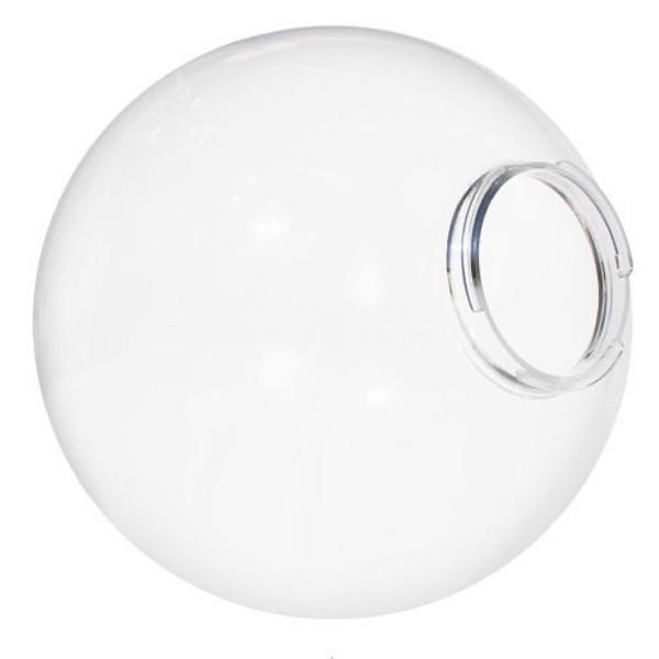 8" Clear Plastic Light Globe with 4" Twist Lock Fitter Questions & Answers