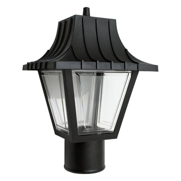 Black Composite Outdoor Colonial Post Top with Clear Beveled Lens Questions & Answers