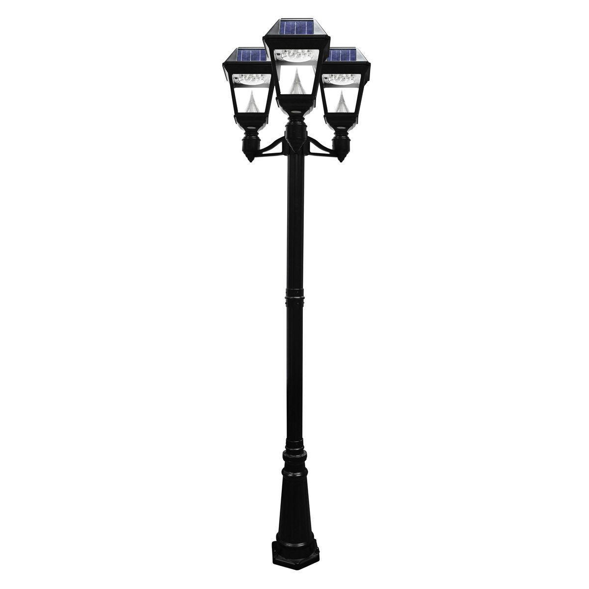 Imperial II Series - Triple Solar Lamp and Lamp Post GS-97NT Questions & Answers